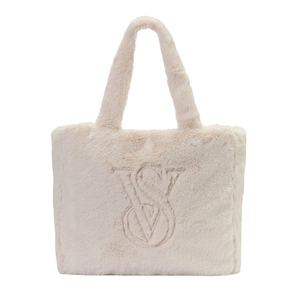 Victoria's Secret Faux-Fur Tote Bag in
Candlelight